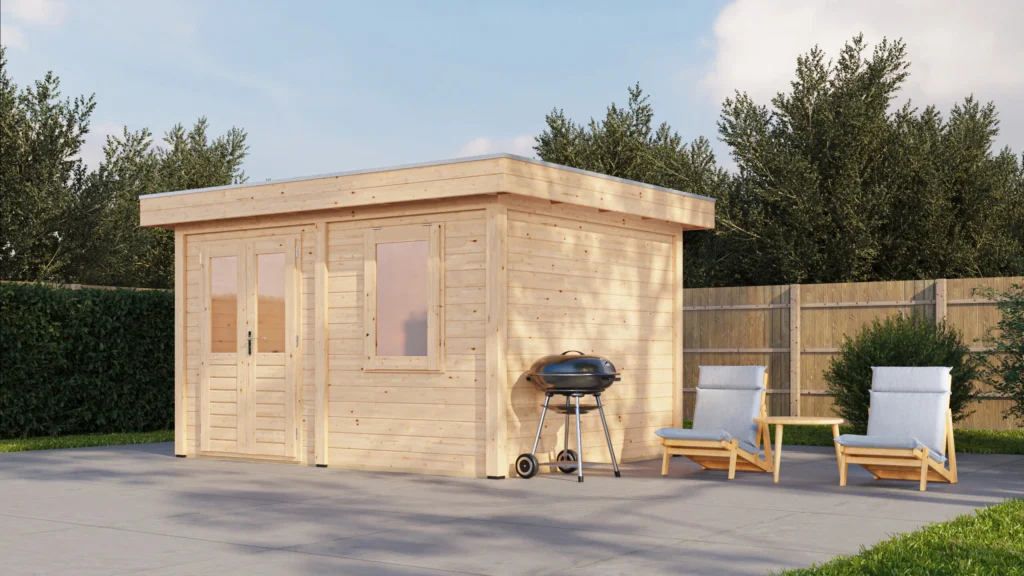 Lugarde Select Modern cabin Cardiff 388x300cm - Untreated
