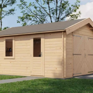 Derwent with garage door 400x500cm - Untreated